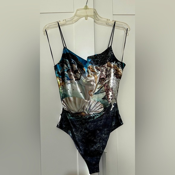 Italian renaissance cowl neck bodysuit - Picture 3 of 5